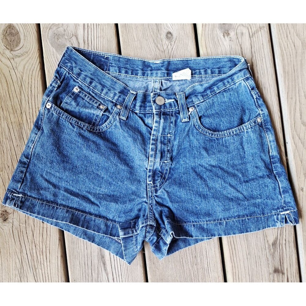 Vintage Jordache Womens Denim Shorts Size 7/8 Blue Authentic Jeanswear 100% Cott